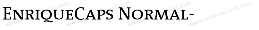 EnriqueCaps Normal字体转换